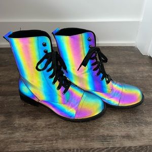 DollsKill Holographic Boot Size 10
